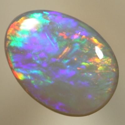 SOLID SEMI BLACK OPAL Rainbow colours, bright and fiery